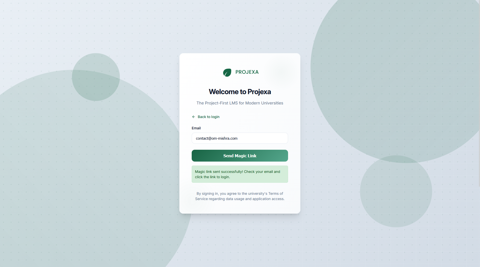 Sending the Magic Link